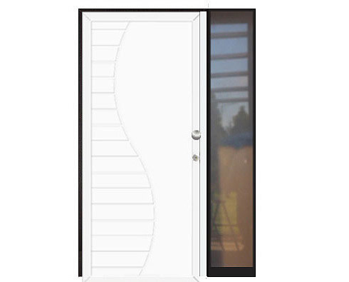 Aluminijska protuprovalna vrata za kuću s bočnim fikserom ELBE
